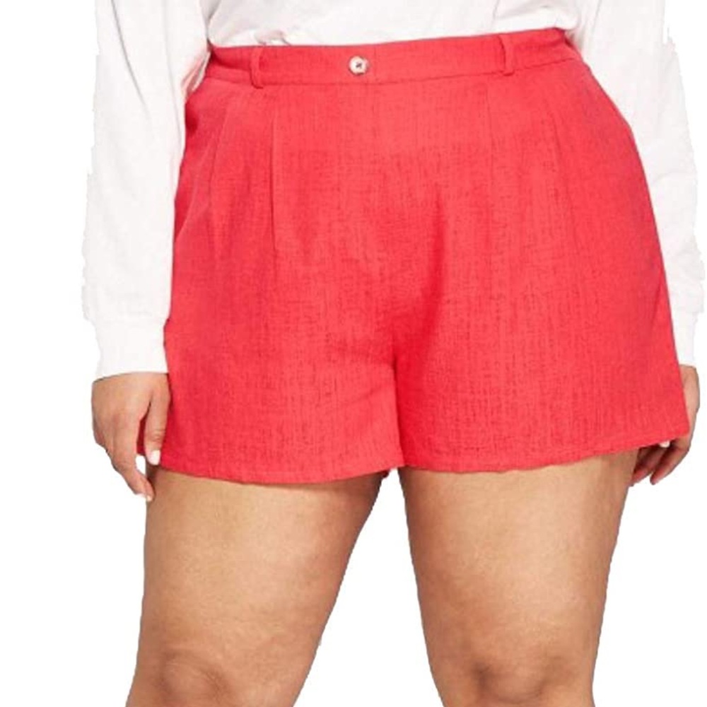 Wild Fable coral linen shorts
